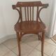 Fauteuil ancien baumann bois dossier cintré vintage