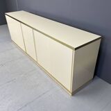 Beige lacquered credenza, 1970s