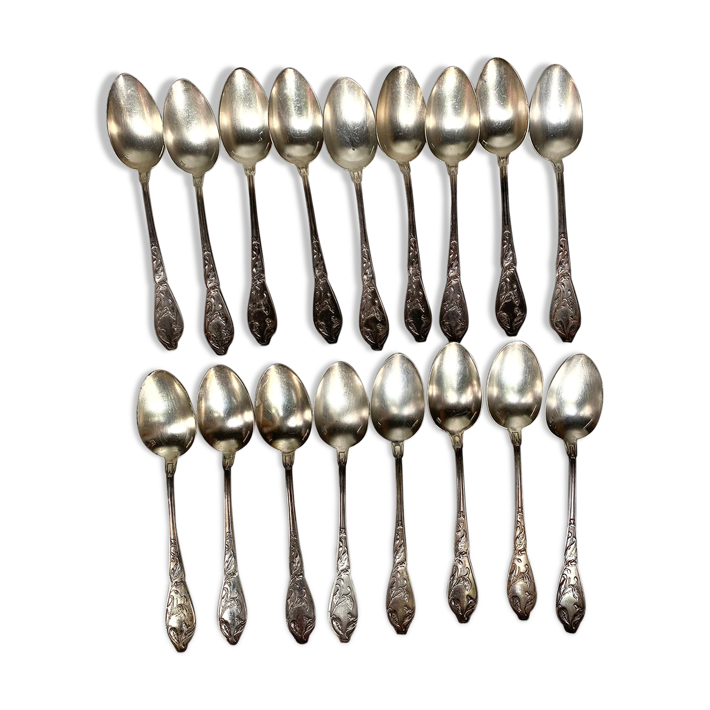 Antique silver-plated spoons