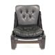 Fauteuil scandinave en cuir Suède 1960