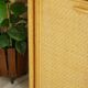 Wooden and rattan sideboard