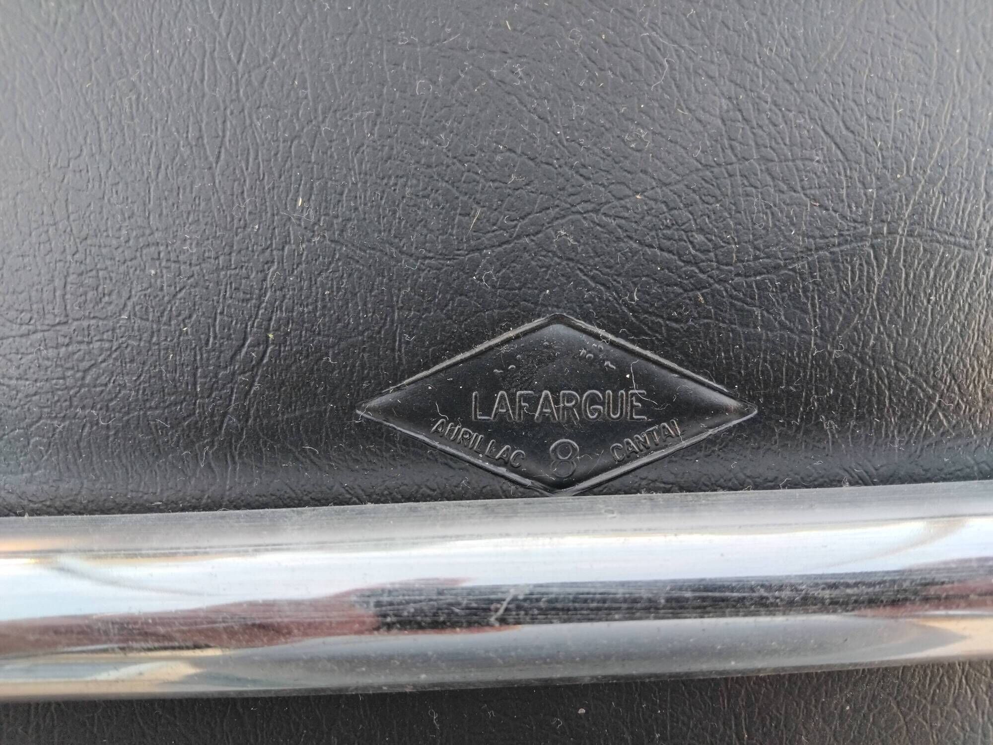 Vintage LAFARGUE chair, 1970s design, chrome.