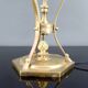 Neoclassical Lamp, Ostrich Egg & Bronze Animal Mount, c. 1900