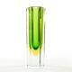 Sommerso vase, Murano glass, designed by F. Poli, Italy, 1950s