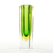 Sommerso vase, Murano glass, designed by F. Poli, Italy, 1950s