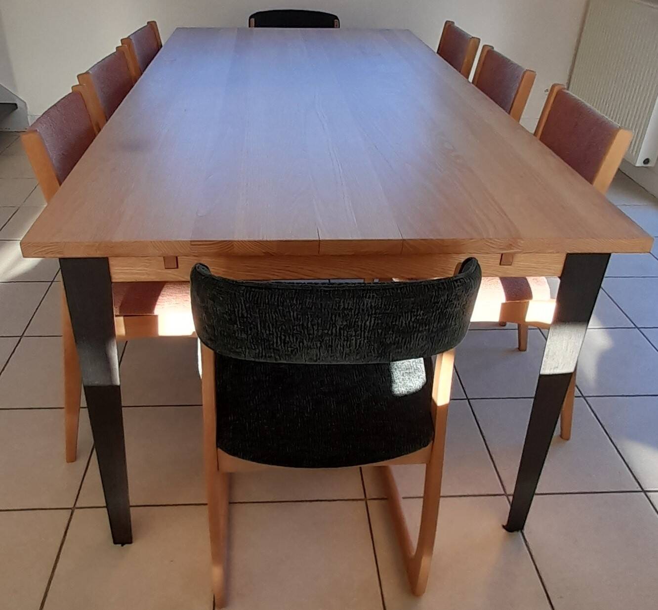 Set of 3 1970s sled chairs by the brand SELF.