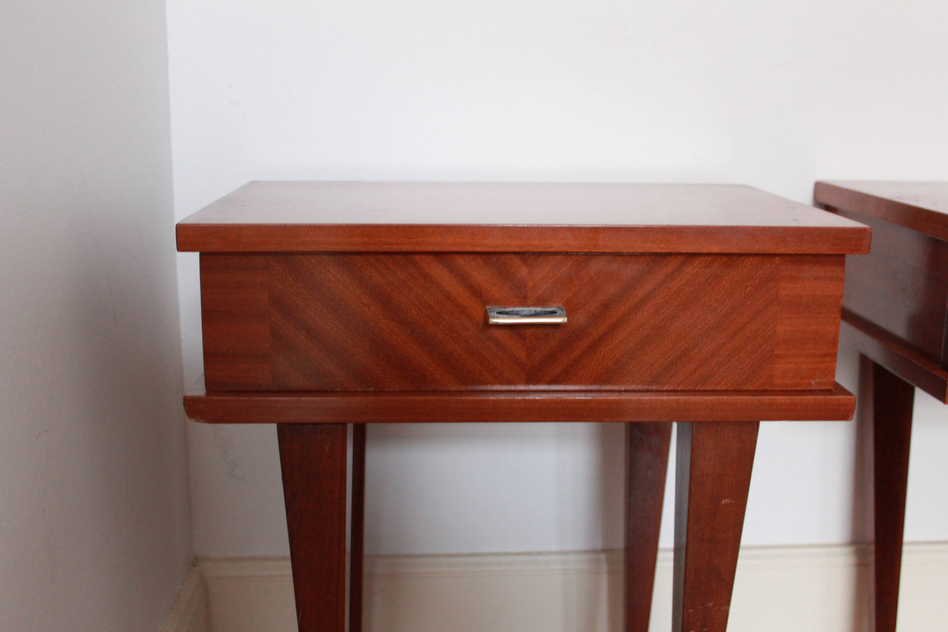 Paire de chevets vintage 1970