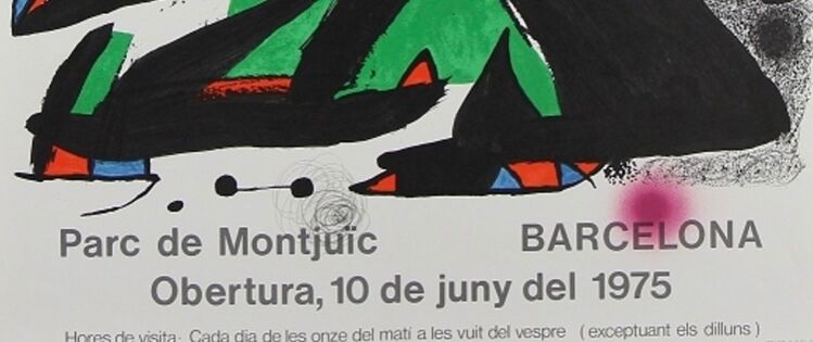 Joan Miró - original exhibition poster, 1975