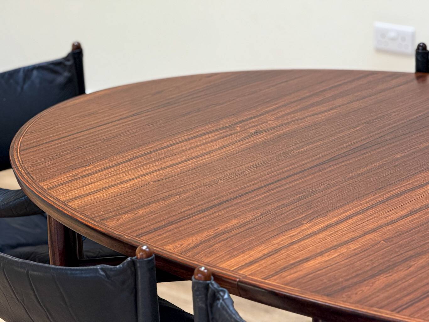 Extendable dining room table and chairs (by Kristian Solmer Vedel)