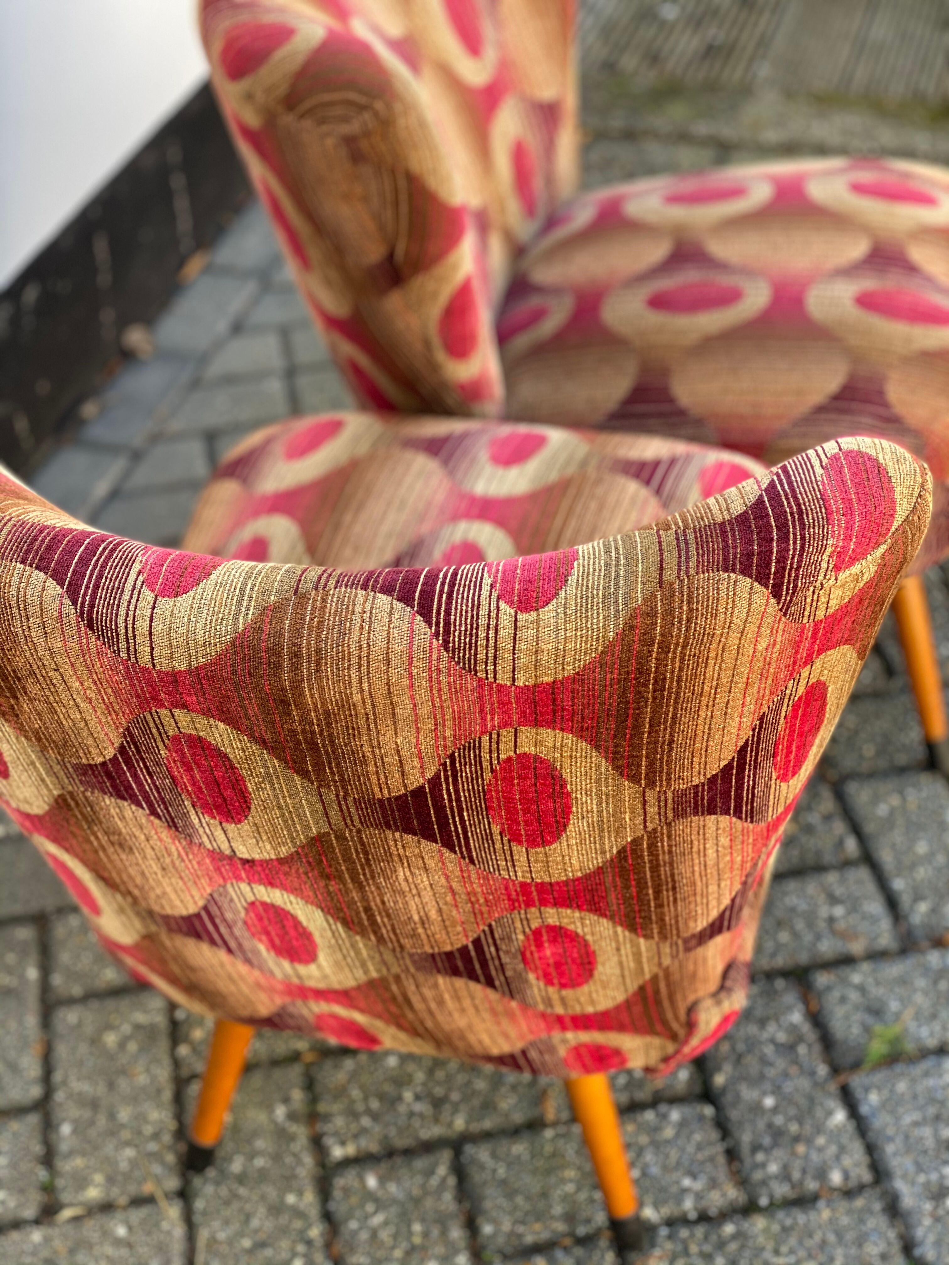 Pair of vintage cocktail chairs