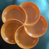 Appetizer tray year 1970 orange
