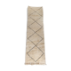 Moroccan Berber carpet Beni Ouarain with black diamonds 285x82cm