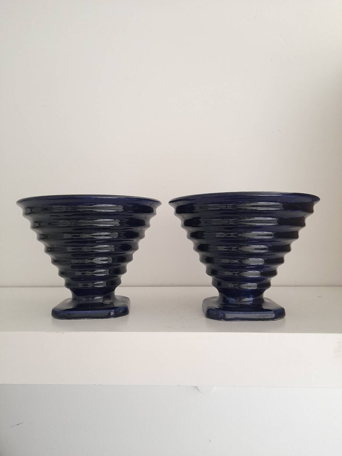 Paire de vases céramique Art Déco