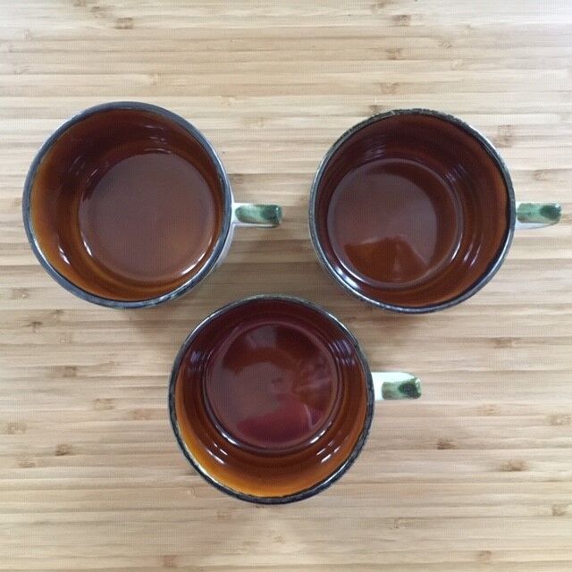 Lot of 3 cups Argenteuil de Boch La Louvière