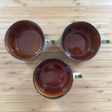 Lot of 3 cups Argenteuil de Boch La Louvière