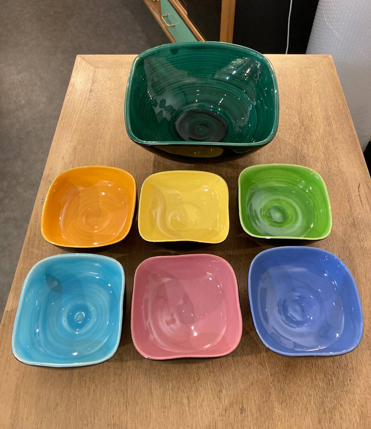 Fruit salad service from the 50s/60s