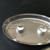 Silver heating coaster