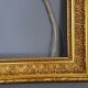 Old frame around 1850 wood - stucco, beaded interior edges, 52x48 hardwood 38x32 cm SB