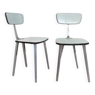 Pair of chairs in formica