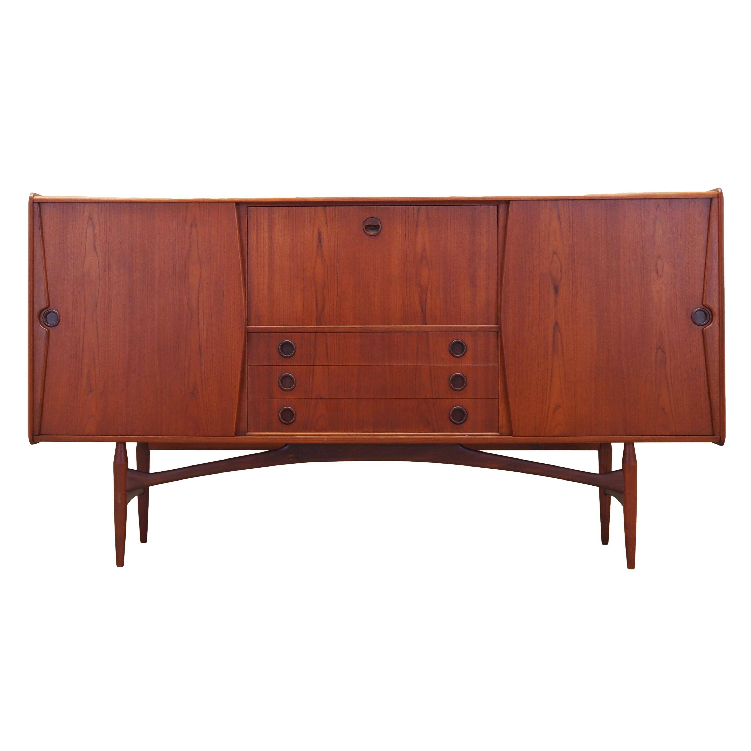 High teak sideboard, Danish design, 1970s, production: Denmark