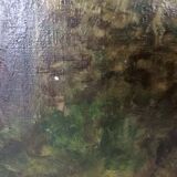 Painting - Oil on canvas Bridge on the banks of the Loire Signed Louis Hayaux (1897 1982)