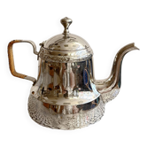 Pichet théière art déco plaqué, Christofle, France, années 1940.