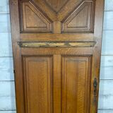 Porte en chêne sculptée