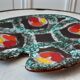 Ceramic pallet shaped dish Poët Laval Drôme 60s-70s