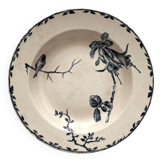 Deep ironstone plate “Oxford” Choisy le Roi