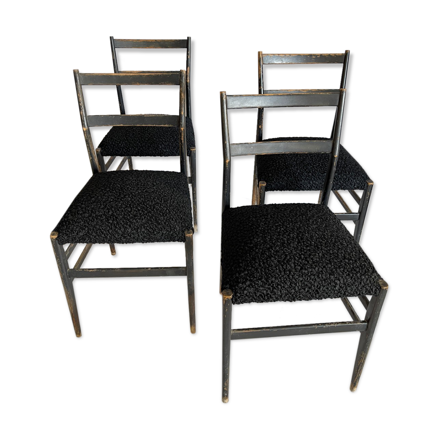 4 vintage italian chairs