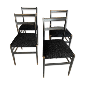 4 chaises vintage italienne