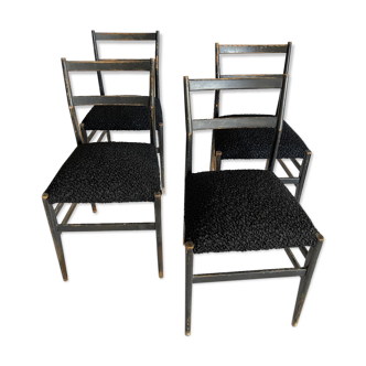 4 vintage italian chairs