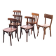 Set of 6 old bistro chairs Baumann and others