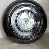 Round iridescent ceramic dish Vallauris