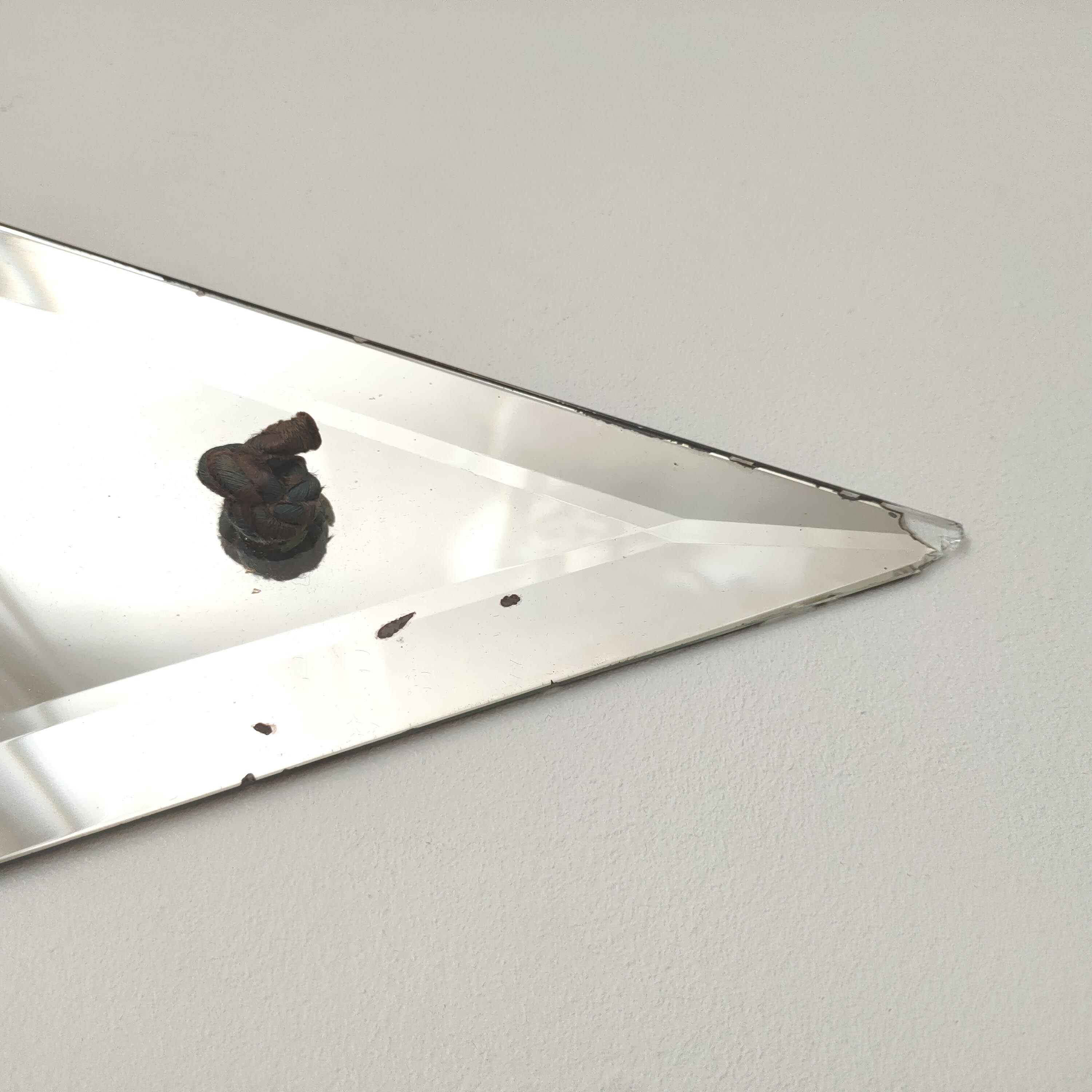 Beveled mirror diamond art deco