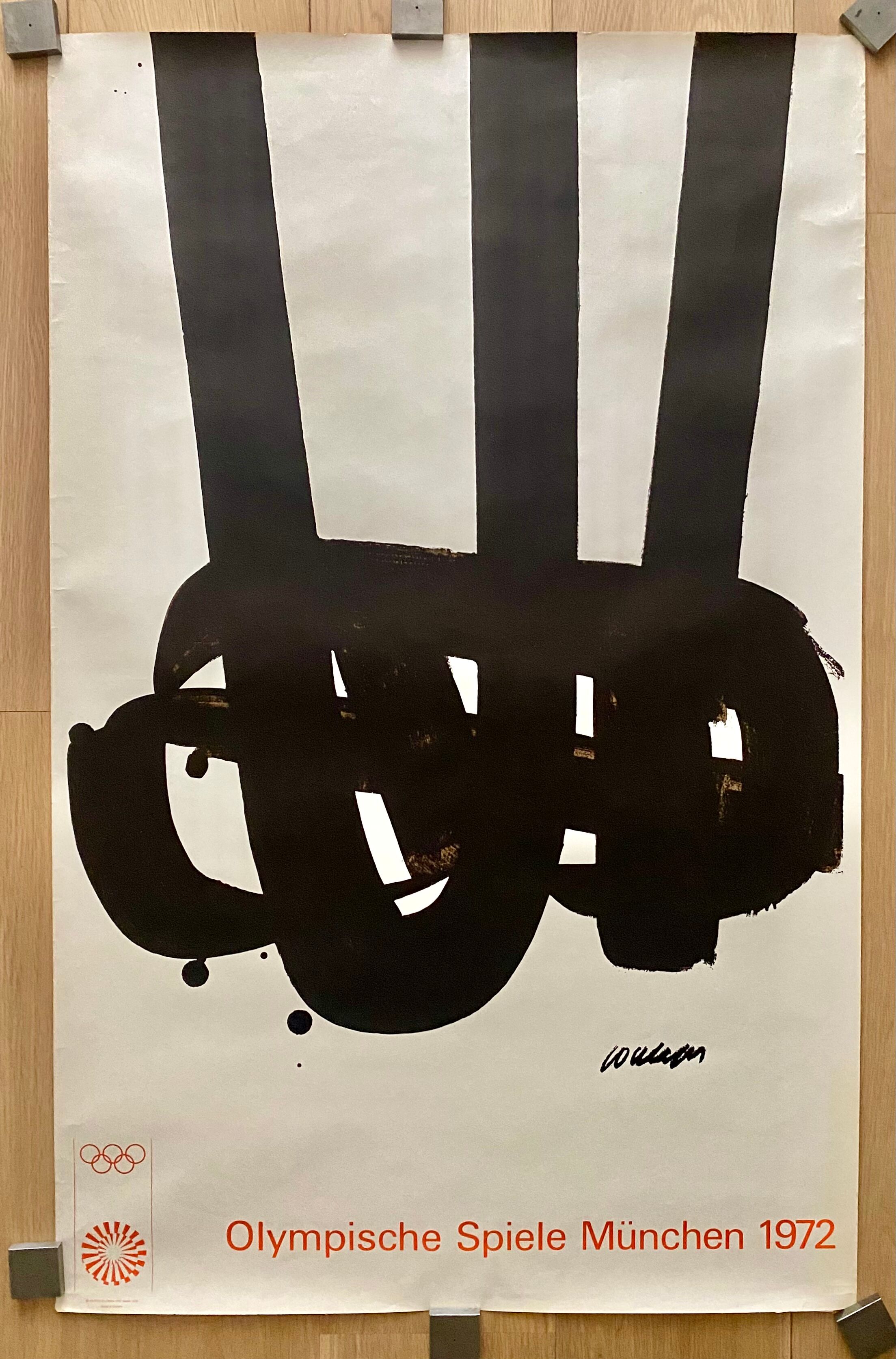 POSTER SOULAGES JO MUNICH - 1972