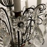 Antique Large Bronze Crystal Chandelier 1920/40’s