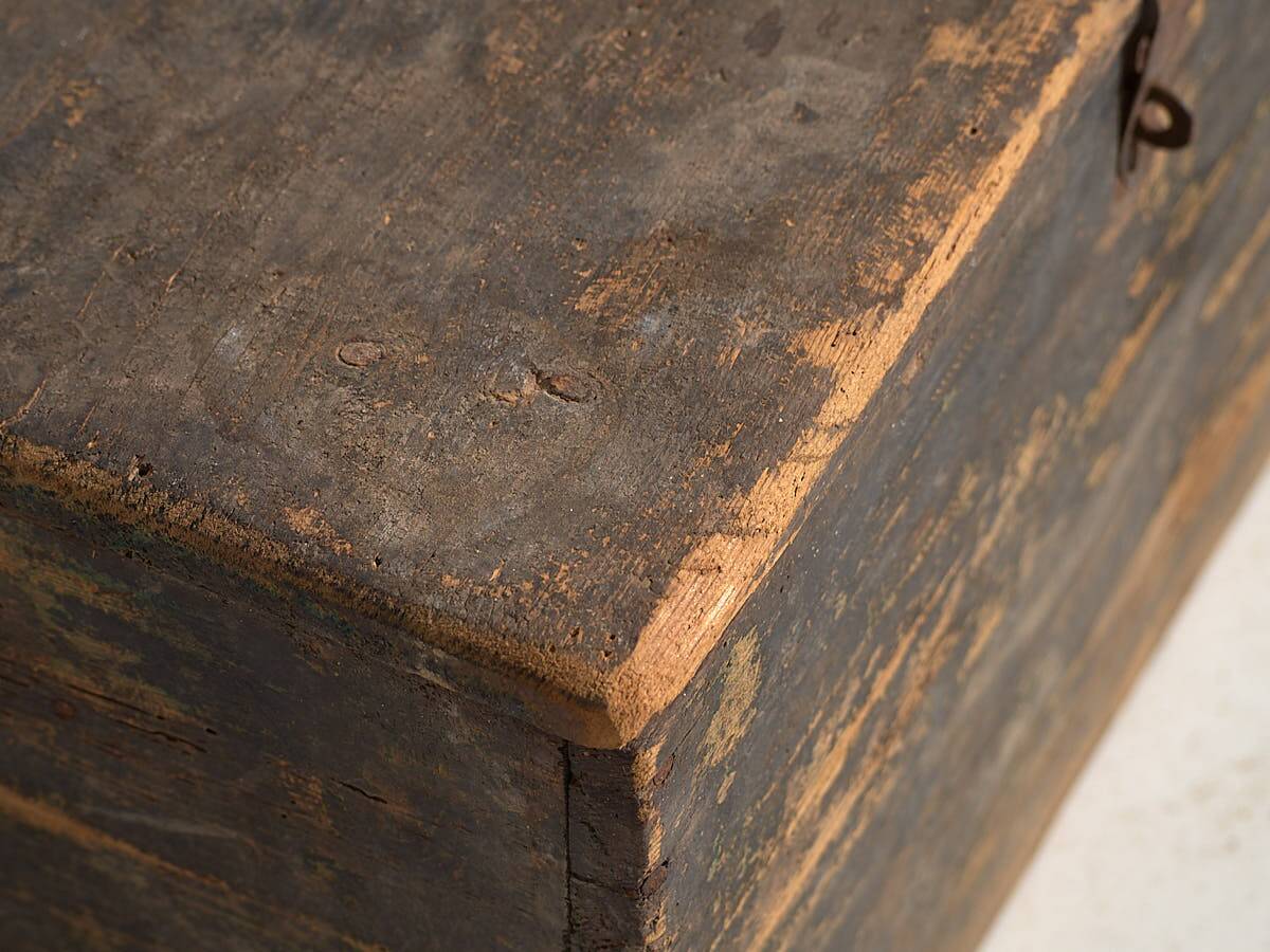 Old cobalt blue ammunition chest (c.1900) #64