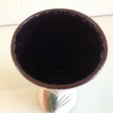 Grey cermal vase / vintage 60-70s