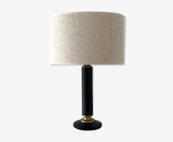 Lampe en cuir vintage 1950