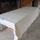 Antique linen sheet with JB embroidery