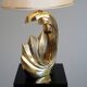 Living room lamp in golden brass