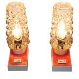 Bedside table lamps from Hawill, 1960