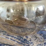 Pair of gold globe wall sconces