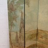 Screen with three painted leaves, 20th century