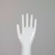 Pair of authentic vintage jewellery displays in industrial porcelain representing hands.
