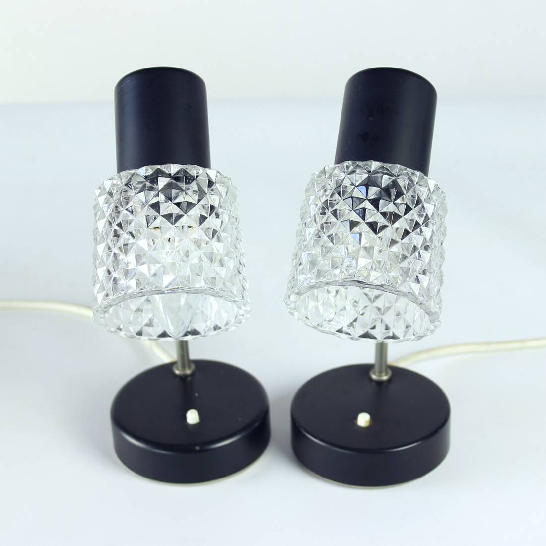 Lot de 2 lampes de table par Lustry, Tchécoslovaquie, années 1960