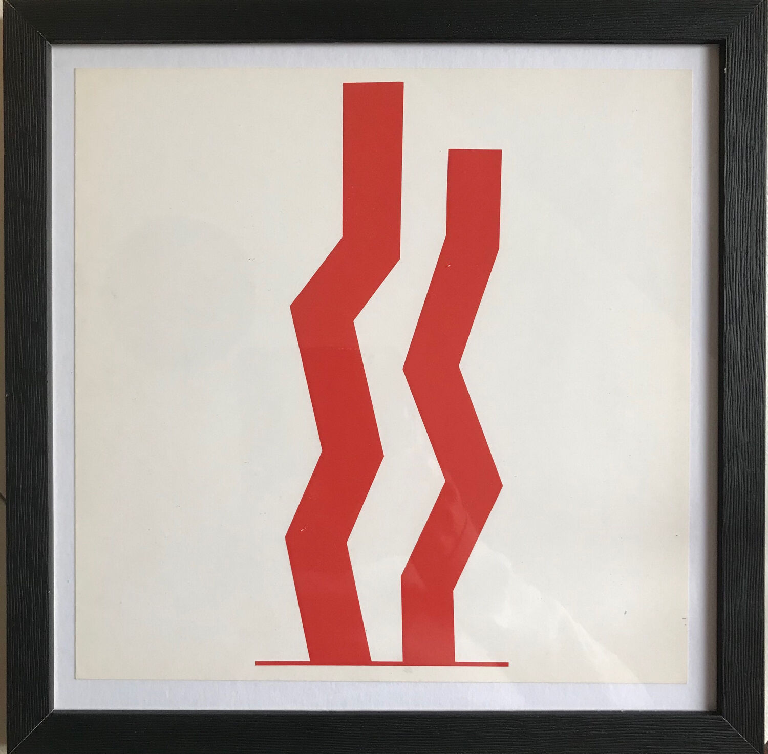 William TURBULL 1922-2012. Double Red, 1966. Serigraphy
