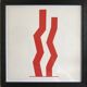 William TURBULL 1922-2012. Double Red, 1966. Serigraphy