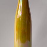 Vase soliflore en céramique jaune irisé 34cm